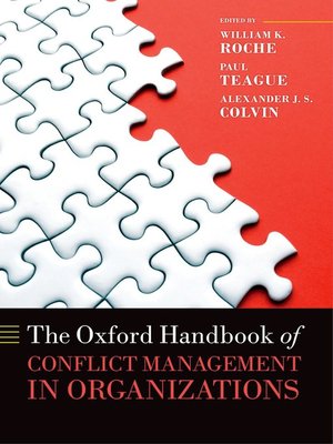 cover image of The Oxford Handbook of Conflict Management in Organizations